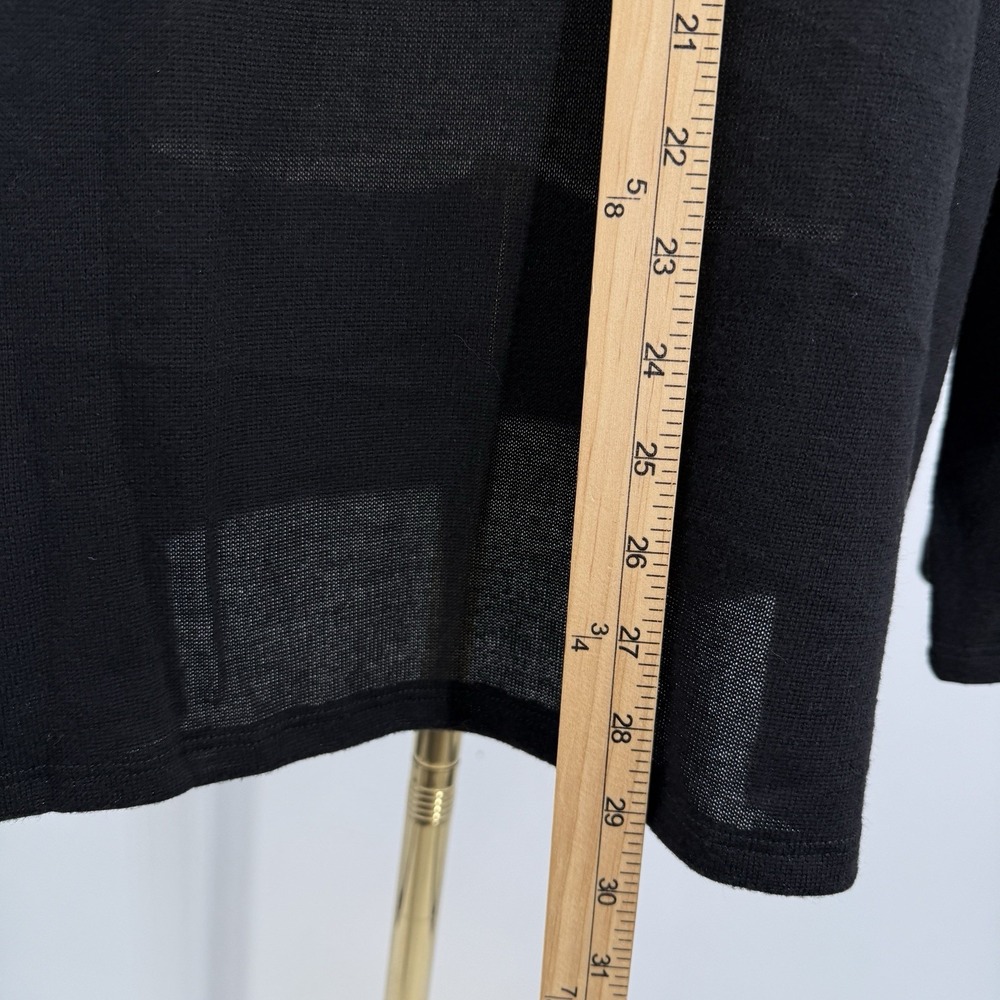 DG2 Diane Gilman Black Cross Top‎ Tunic Long Sleeve Lightweight Blouse Sz 3X NWT - Picture 11 of 11